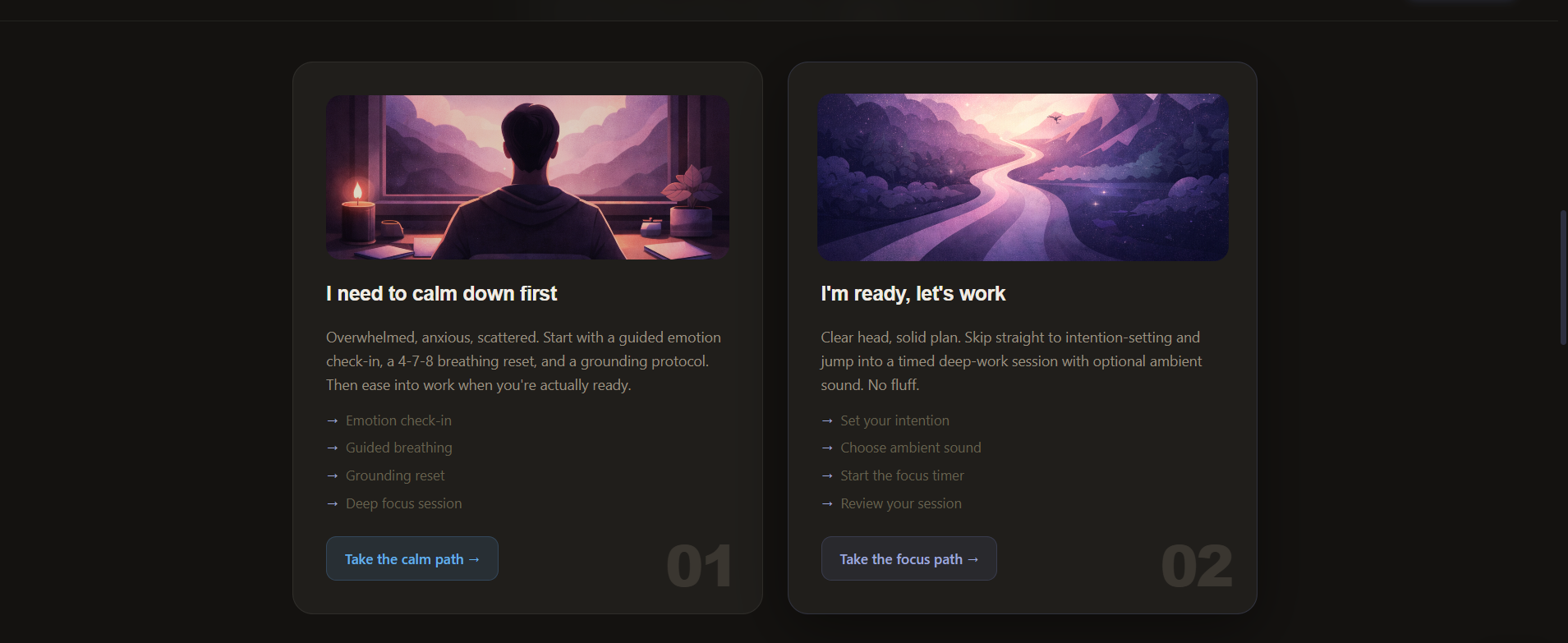 Why is starting the hardest part? (I built a calm tool to help with the "sitting down to work" overw